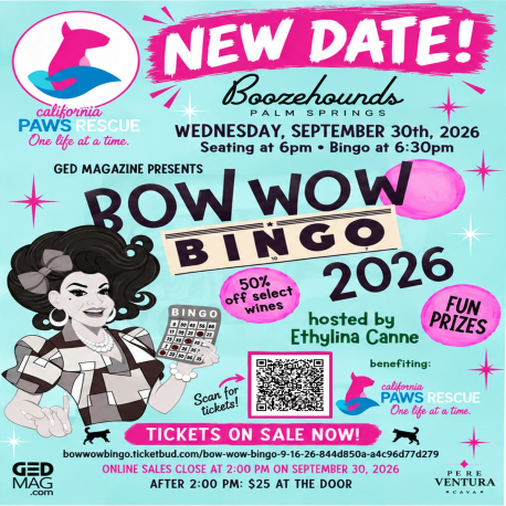 California Paws Rescue Presents: Bow Wow Bingo! Join Us on September 30th at 6:00 PM! 🎉🐾